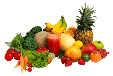 La fruta y los vegetales contienen carbohidratos complejos y fibra diettica